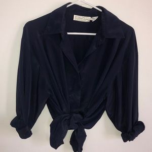 Long Sleeve Collard Blouse